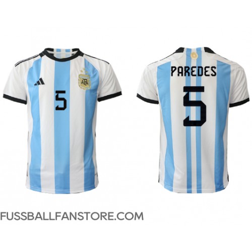 Argentinien Leandro Paredes #5 Replik Heimtrikot WM 2022 Kurzarm